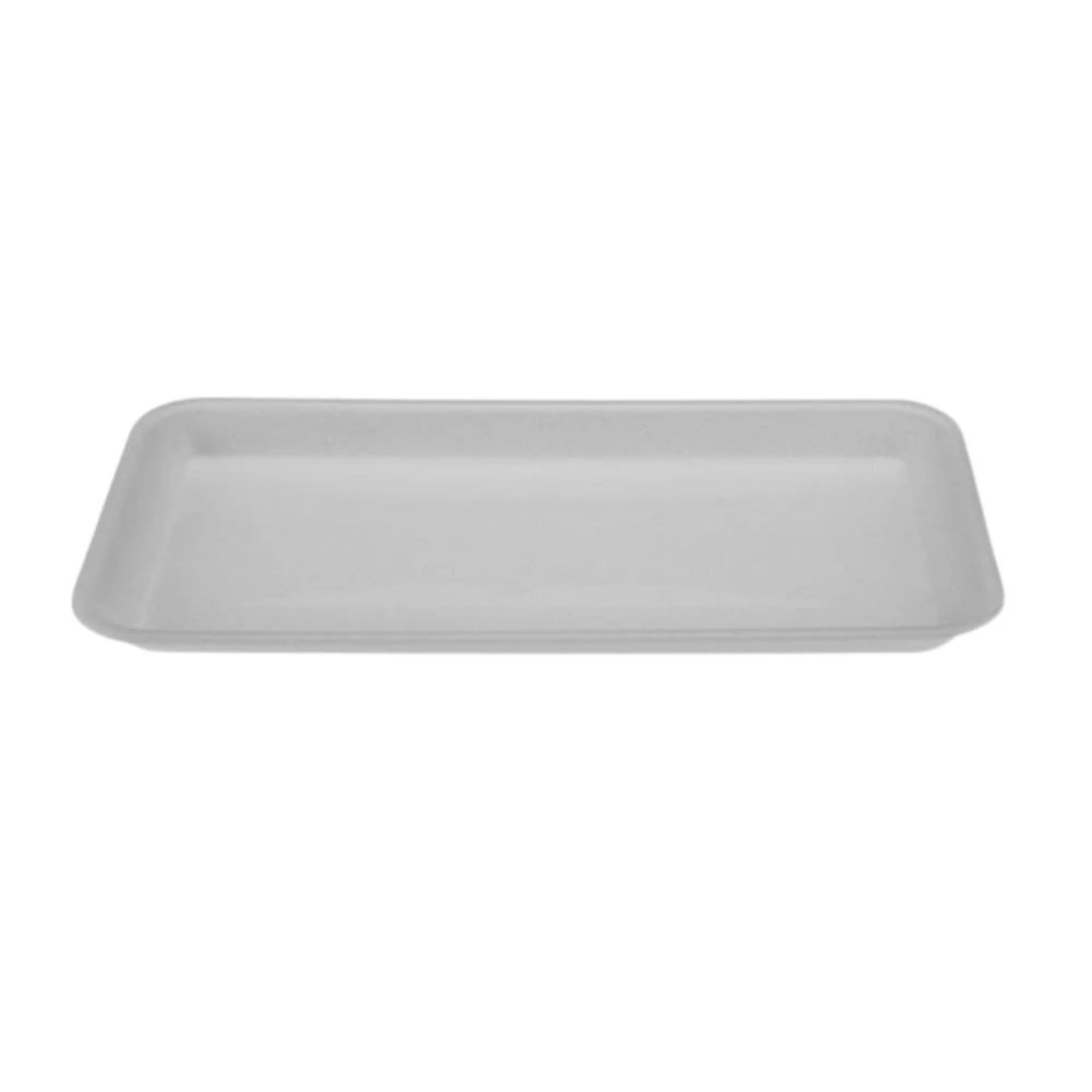 BANDEJA ISOPOR RASA BR-04 BRANCA 27X14 - FARDO 100UN