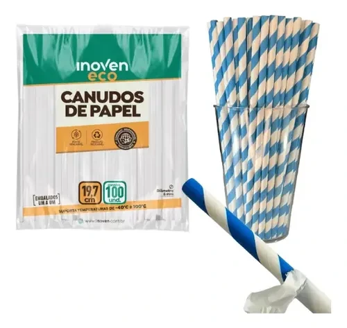 CANUDO DE PAPEL D6 19,7CM - 50UN