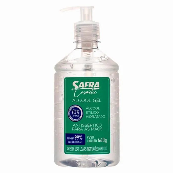 ALCOOL SAFRA 440G GEL 70º