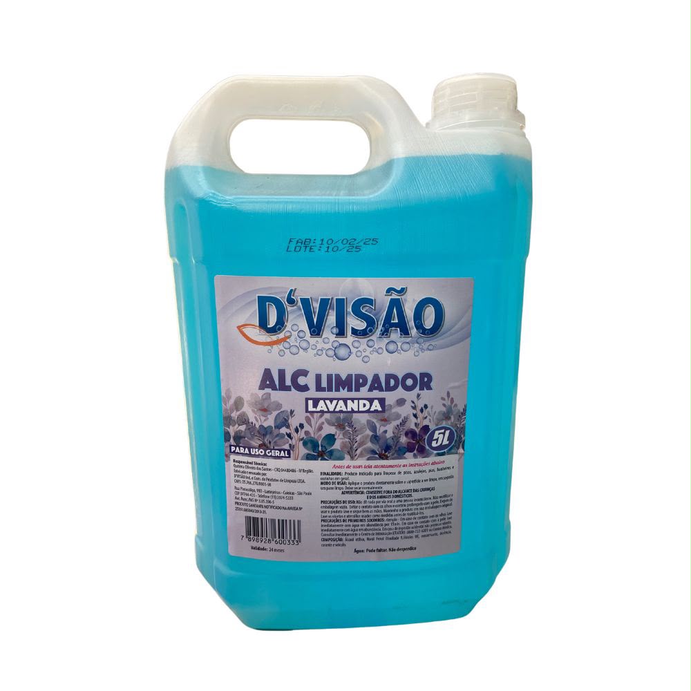 ALCOOL LIQ. 5L LAVANDA DVISAO